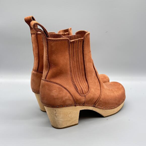 Swedish Hasbeens Tan Ankle Boots - Picture 7 of 11